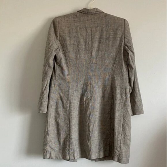 Riani • Long Linen–Virgin Wool Blazer • Size 10 - Picture 9 of 13